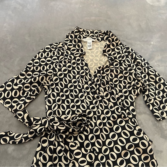 DVF Jillianna wrap top y2k vintage 3437 - Picture 3 of 9